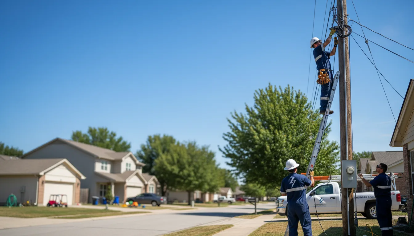 Residential electrician providing installation services in Dennison, MN